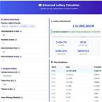 lottery statistics calculator